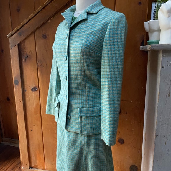 Vintage Handmade Plaid Skirt Suit - Picture 3 of 6
